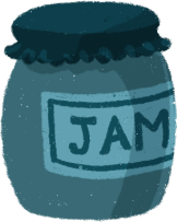 illustration of a jam jar